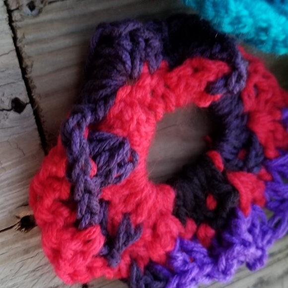 Neon Handmade crochet Scrunchies - Picture 3 of 3